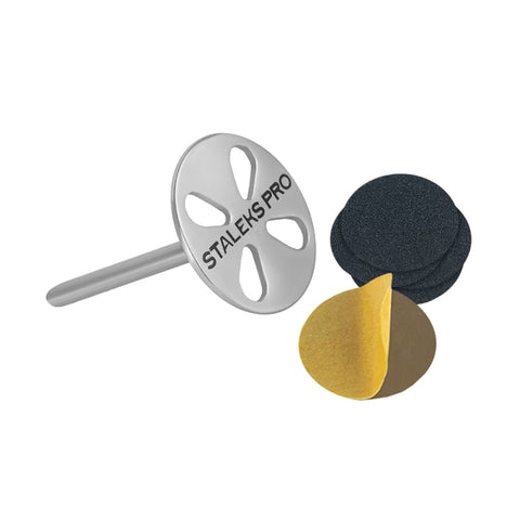 STALEKS PRO PODODISC L Extended Pedicure Base Disc 25 mm - with 5 Replacement Files