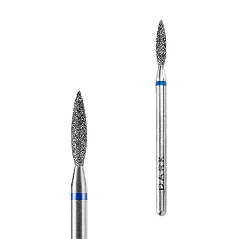DARK Diamond Sharp Flame Nail Drill Bit 2.3 × 10 mm