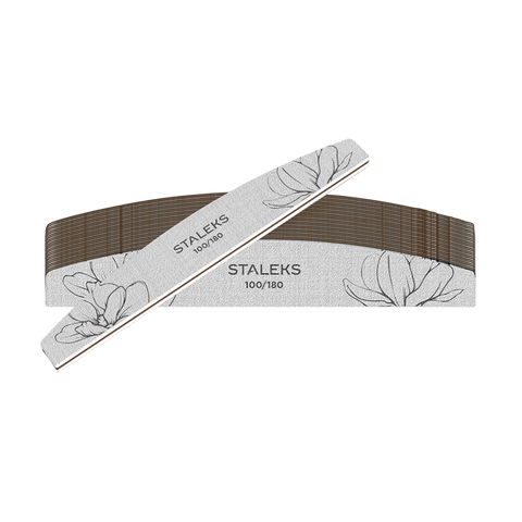 STALEKS PRO EXPERT 40 Mineral Nail Files 100/180 Grit - 25 pcs