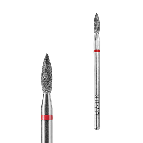 DARK Diamond Sharp Flame Nail Drill Bit 2.3 × 8 mm