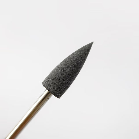 DARK 306 Silicone Nail Polisher Bit - Grey, Medium Grit 6 mm