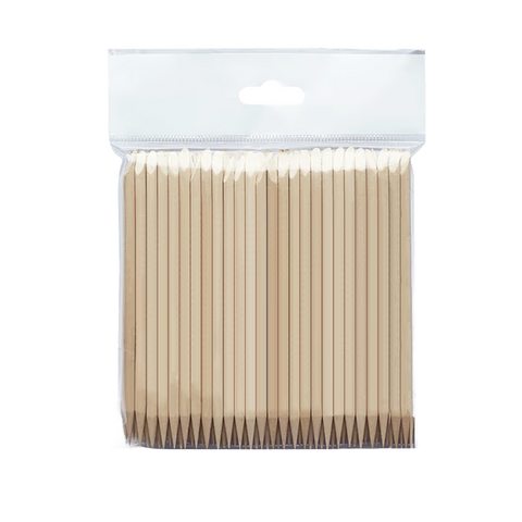 STALEKS PRO Orange Manicure Sticks 11 cm - 100 pcs
