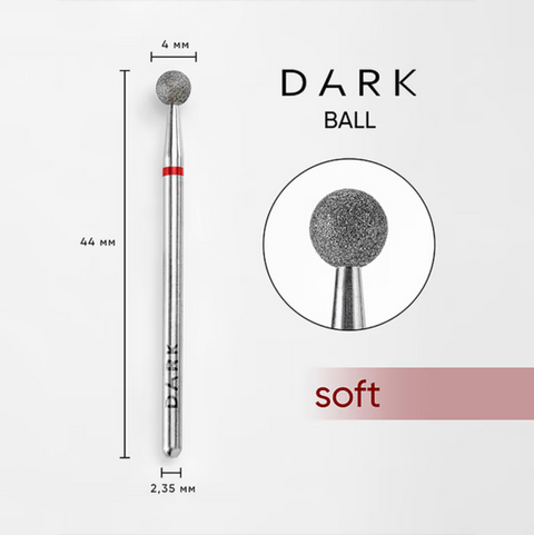 DARK Diamond Ball Nail Drill Bit - 5 mm